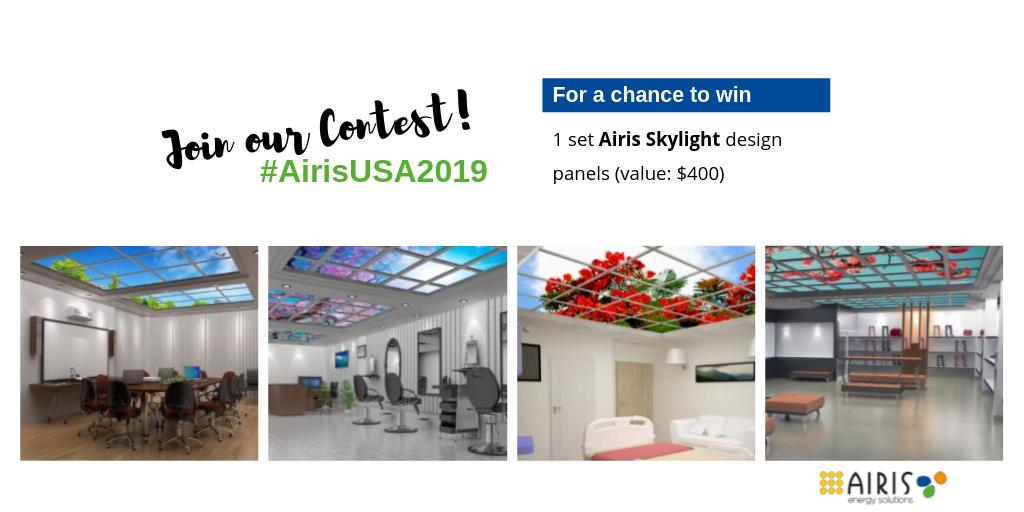 AirisUSA's tweet image. Enter for a chance to Win 1 set of our NEW Design Panels perfect for your home or business! 
Join our first Twitter Contest #AirisUSA2019!   

1- Follow @AirisUSA on FB &amp;amp; Twitter 
2- Like &amp;amp; RT this post

Enter by Aug 30.
Winner will be announced Sept 2
#LEDupgrades #LED #miami
