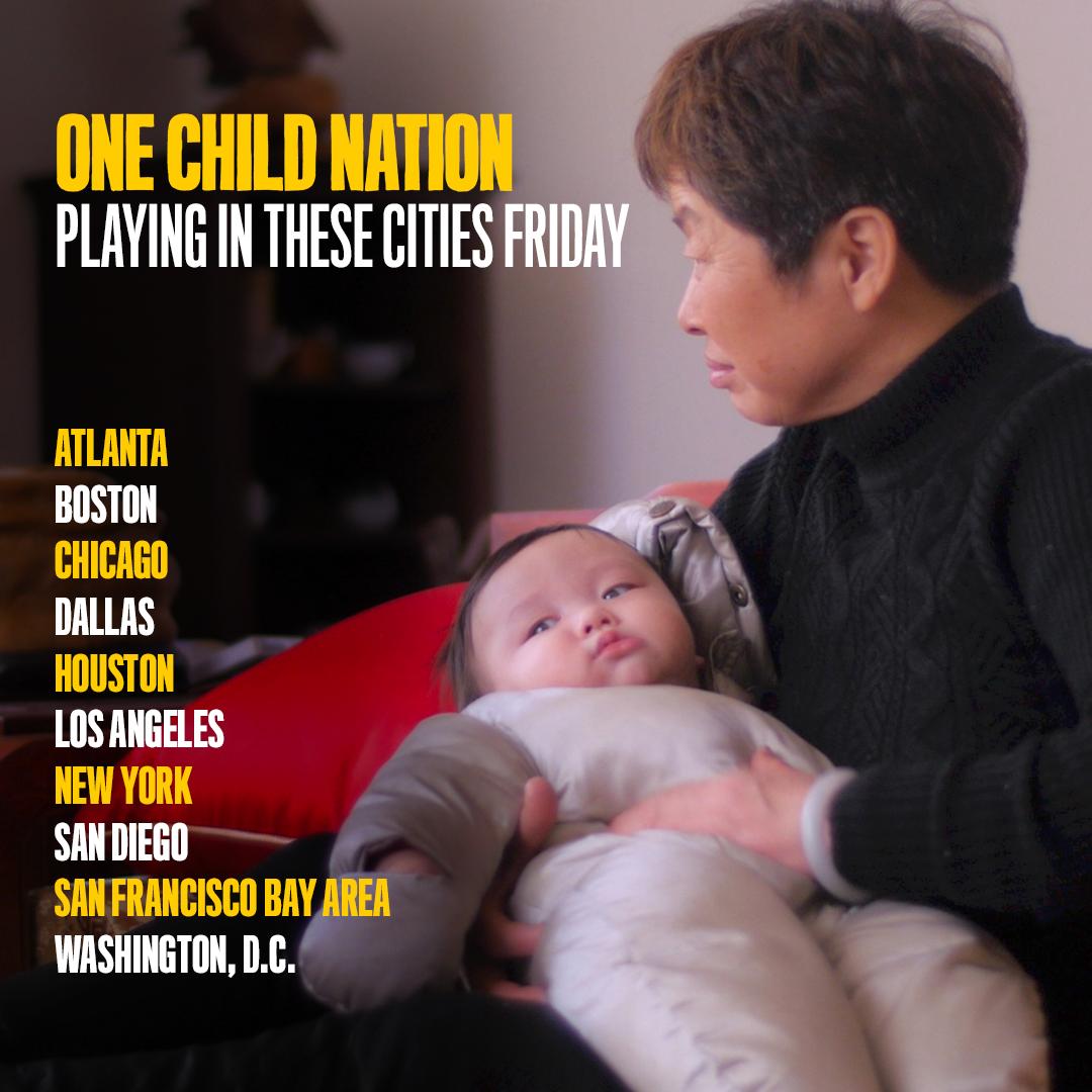 OneChildNation's tweet photo. #OneChildNation is opening in more cities THIS FRIDAY. 

Get your tickets now: https://t.co/3Fqb5HJA2V https://t.co/fFdpGJN9Fc