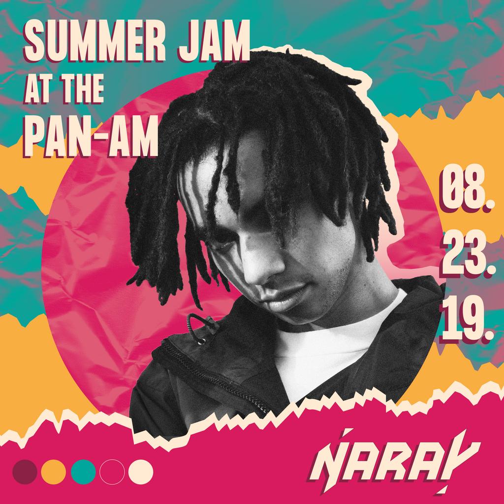 SummerJamPanAm's tweet photo. 🏴 Lastly: NARAY 🏴 
Coming home from LA, he'll be playing his biggest set yet! After 4 years as NMSU's Official DJ, he's back. With new music, new visualizers, choreographed dances, &amp; a light show unlike any other, this is a MUST SEE! 
• 
More NARAY: https://t.co/UKDp4cP7Ud 🏴 https://t.co/pri525pkx3