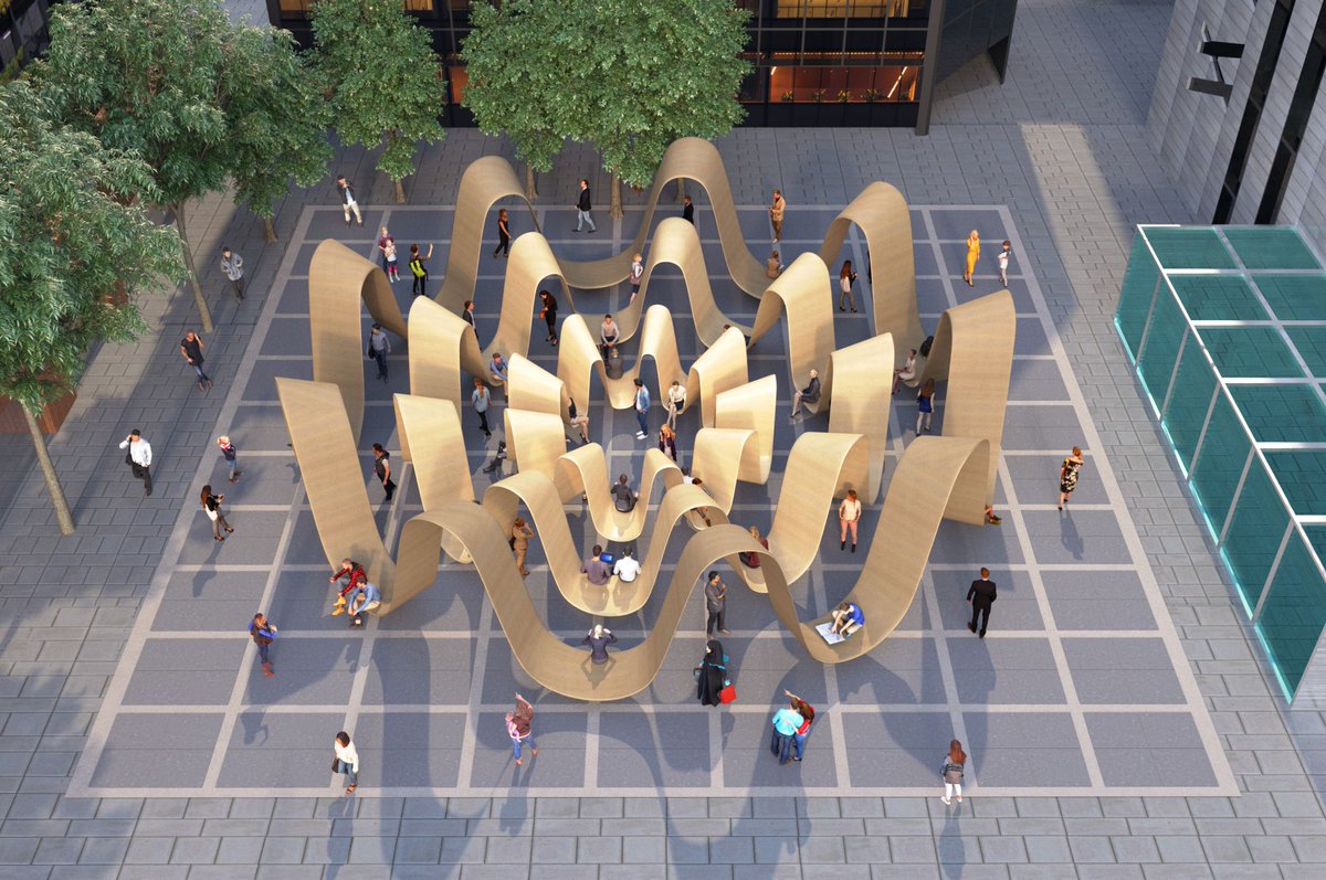 BroadgateLondon's tweet photo. Initial designs of 'Please Be Seated', this year's landmark installation for London Design Festival by @PaulCocksedgeST, which will be located at Broadgate from 14 September. Discover more: https://t.co/gi9kIJIKGT

#BroadgateDesign #LDF19 https://t.co/wf4KFXCmyV