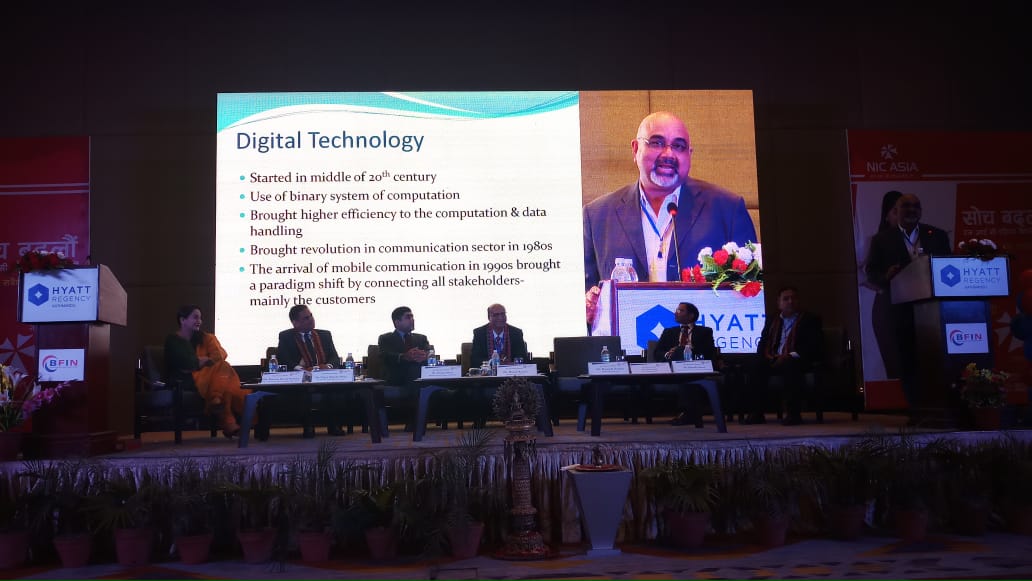 THE_INMOS's tweet photo. Prof.@mkpandey67 Chairperson Corporate Communication of #BIMTECHNoida participated &amp; talked on #Digitization &amp; #RiskManagement in #Insurance Sector organized by @BfinNepal in #Kathmandu today. More than 200 delegates from #BSFI sector of Nepal attended. 
https://t.co/HBr6raXwiz