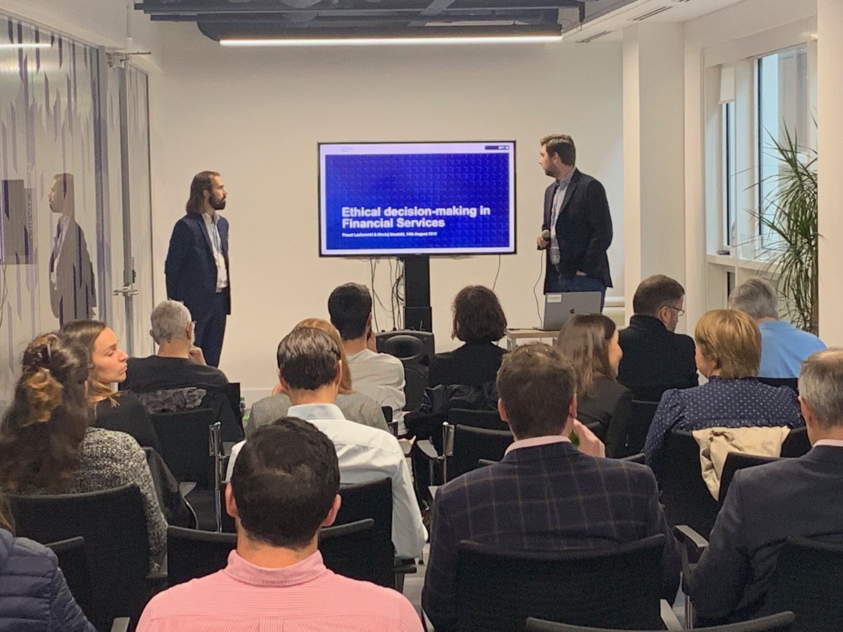 gft_tech's tweet photo. We’re ready to start our GFT UK meetup on the ethics of AI with Pawel Laskowski &amp; Maciej Nowicki kicking things off. #gft #kortical #ai #meetup https://t.co/pBzPltJlRe
