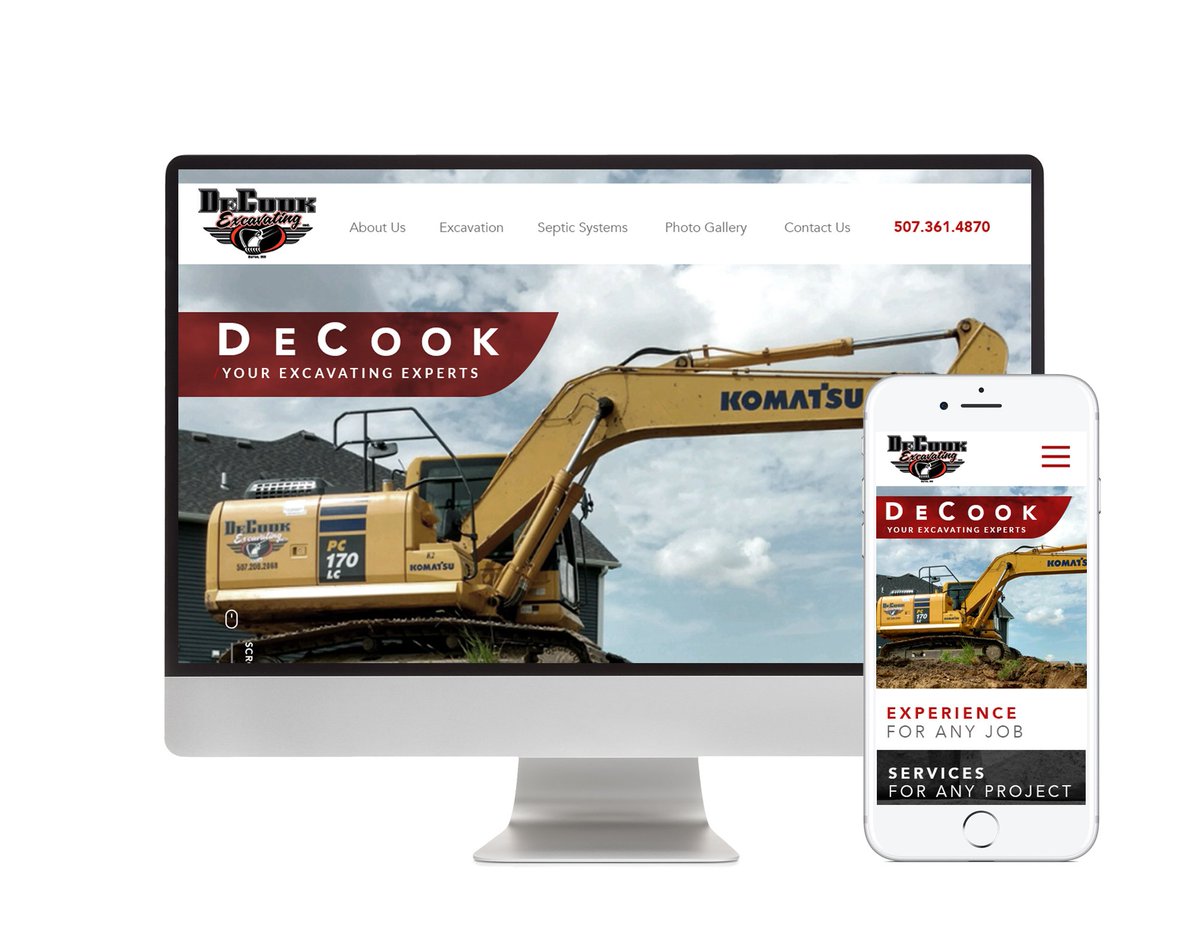 The new website for DeCook Excavating is live! This design includes a testimonial slider throughout the site to focus on their success with customers. Take a look: bit.ly/2OrDtP3