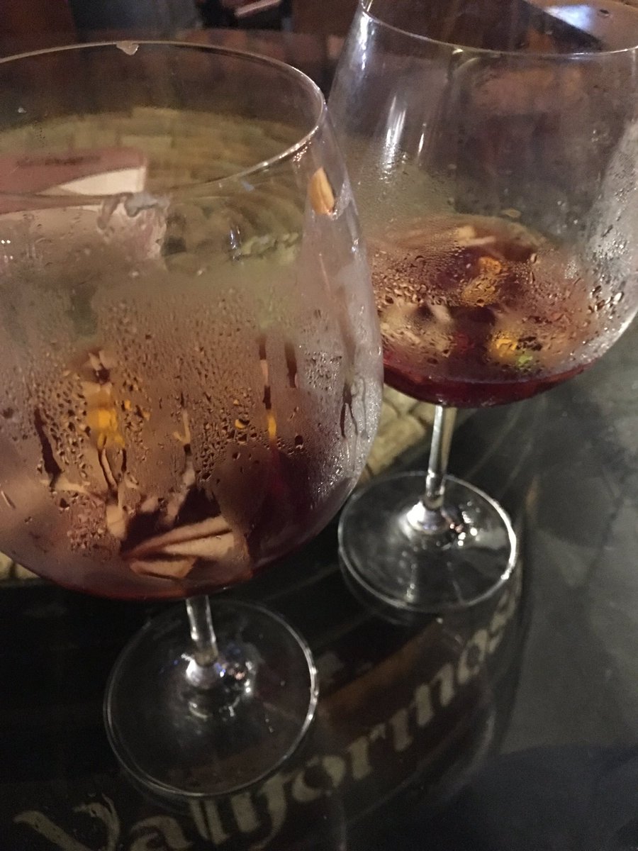 tk091189's tweet photo. Just 1 glass of sangria and I’m sooo drank already and the second on can even kill me. Can not image how I did all that tricks with tequila 5 years ago https://t.co/DYKtVbssoL