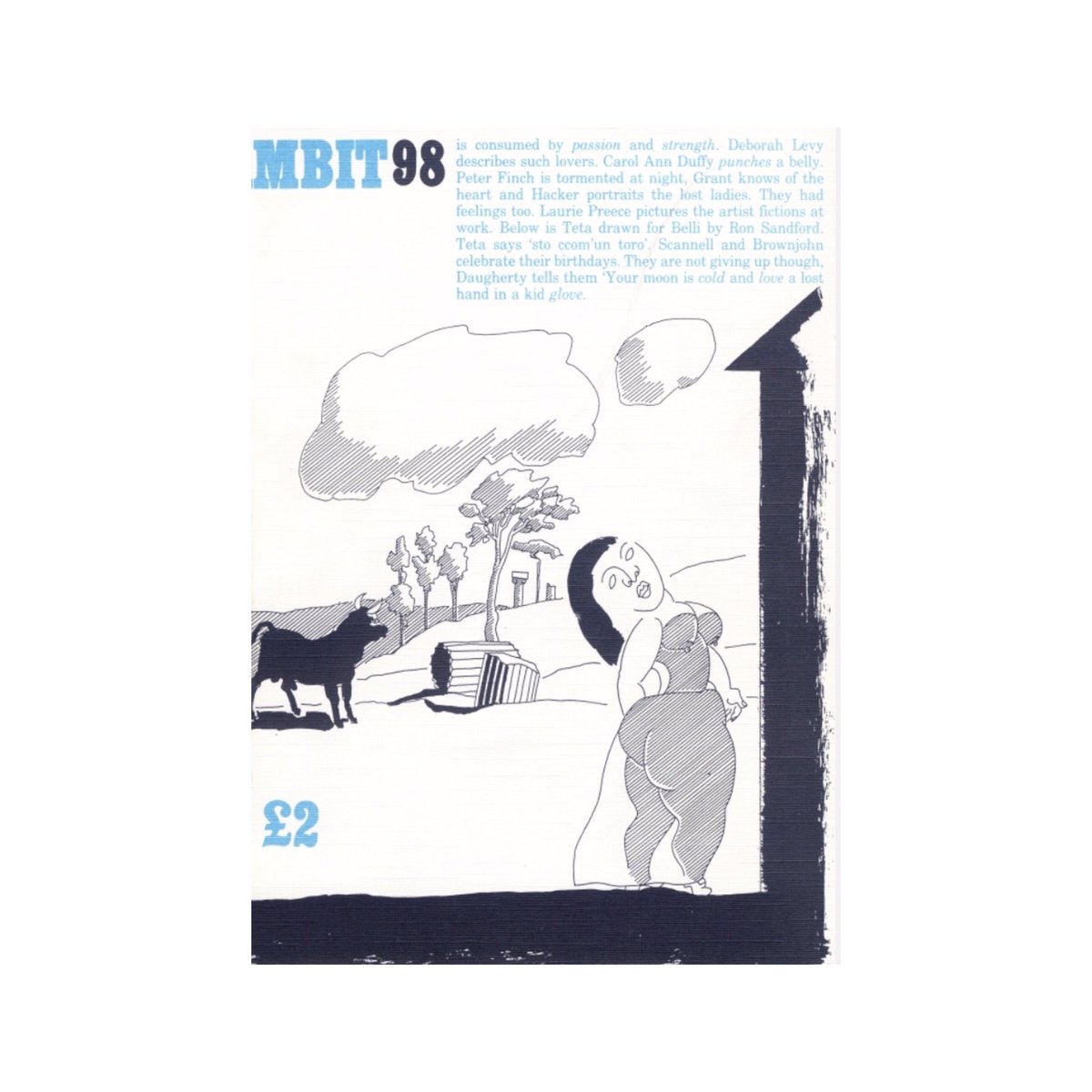 ambitmagazine's tweet photo. #CarolAnnDuffy's #poem 'Standing Female Nude' was first published in #Ambit98 (1984). It has been re published in the 80s poetry section of #Ambit237, our bumper retrospective issue looking at 60 years of Ambit. All our issues are on our website: https://t.co/hB3KDa5n9Y https://t.co/Vn9F9N1Pkt