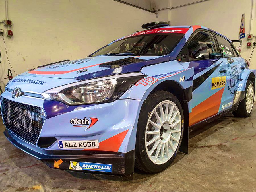 tomcaverally's tweet photo. Top job as always by @pcrs_rallysport getting the beast ready for the penultimate round of the @BRCrally @UlsterRally โ
๐๐ผ #hmsgofficial #tomcave #britishrallychampionship #getjerky #ulsterrally #michelinmotorsport #atechracing #pcrs #gofetchltd #hyundaii20r5 #hyundaimotorsport https://t.co/66VgFz16uU