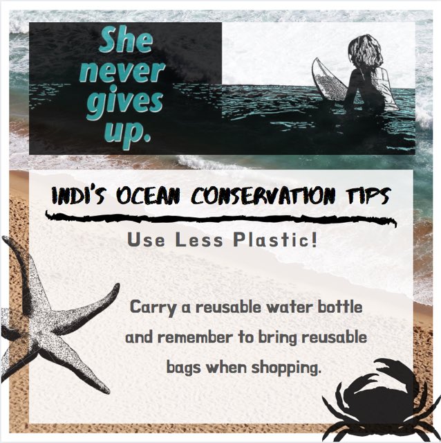 POWkidsbooks's tweet photo. Indi always remebers to carry a reusable water bottle to use less plastic. What's something that you do to cut back on plastic?ย ย
.
.
#powtakeover #indistakeover #charactertakeover #kidsbookstagram #ocean #oceanconservation #savetheocean #indisurfs https://t.co/Yzl9zJHJlb