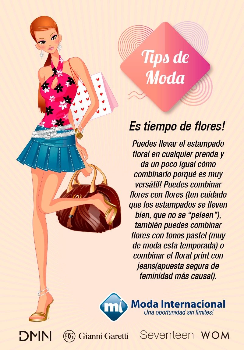 ModaInternacio1's tweet photo. #FelizMiercoles Tips de moda! Esta semana es tiempo de flores Siguenos en facebook e instagram 
@modainecuador
. Grandes sorpresas y concursos.

Visita nuestra pagina:(link: https://t.co/6Jp29SQtjj https://t.co/bhR6Ajegu1