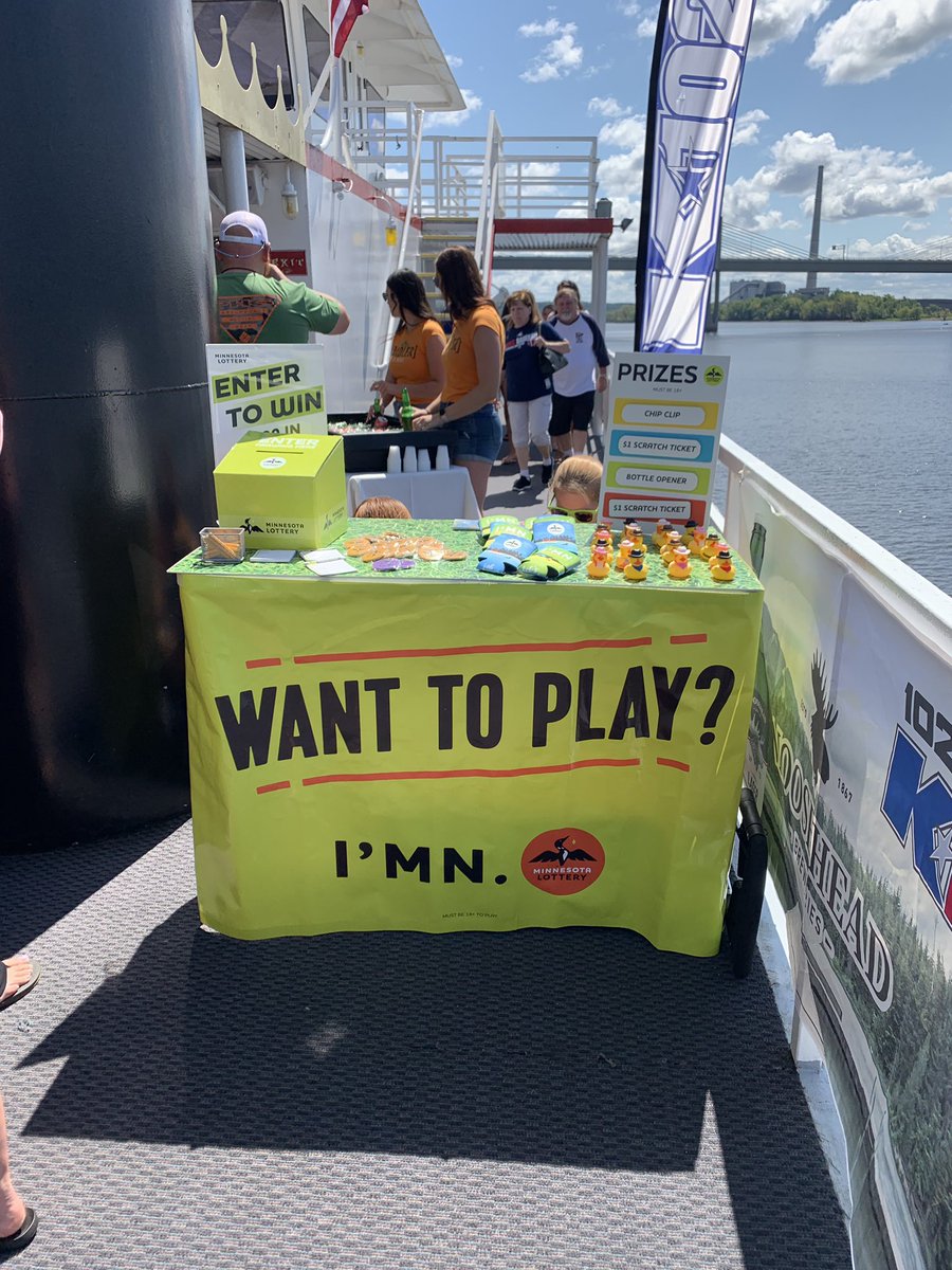 K102's tweet photo. Stop by the @mnlottery table on the #K102CountryCruise and say #IMNtoSummer for your shot at awesome prizes! https://t.co/Lm0cqQ8pI3