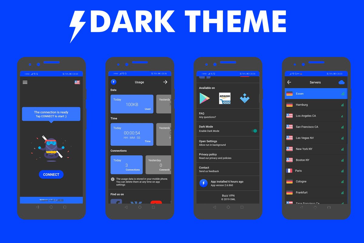 OML69079868's tweet photo. #VPN #Android Only Free VPN with a Dark Mode!
Go to Play Store https://t.co/LcmuEDoqfd
Go to Amazon Appstore https://t.co/DzgZmDznpo
Get APK from UpToDown https://t.co/ky9L58rxeR or from Aptoide https://t.co/yfvDPRkL2N https://t.co/9Wx21Gd6NN