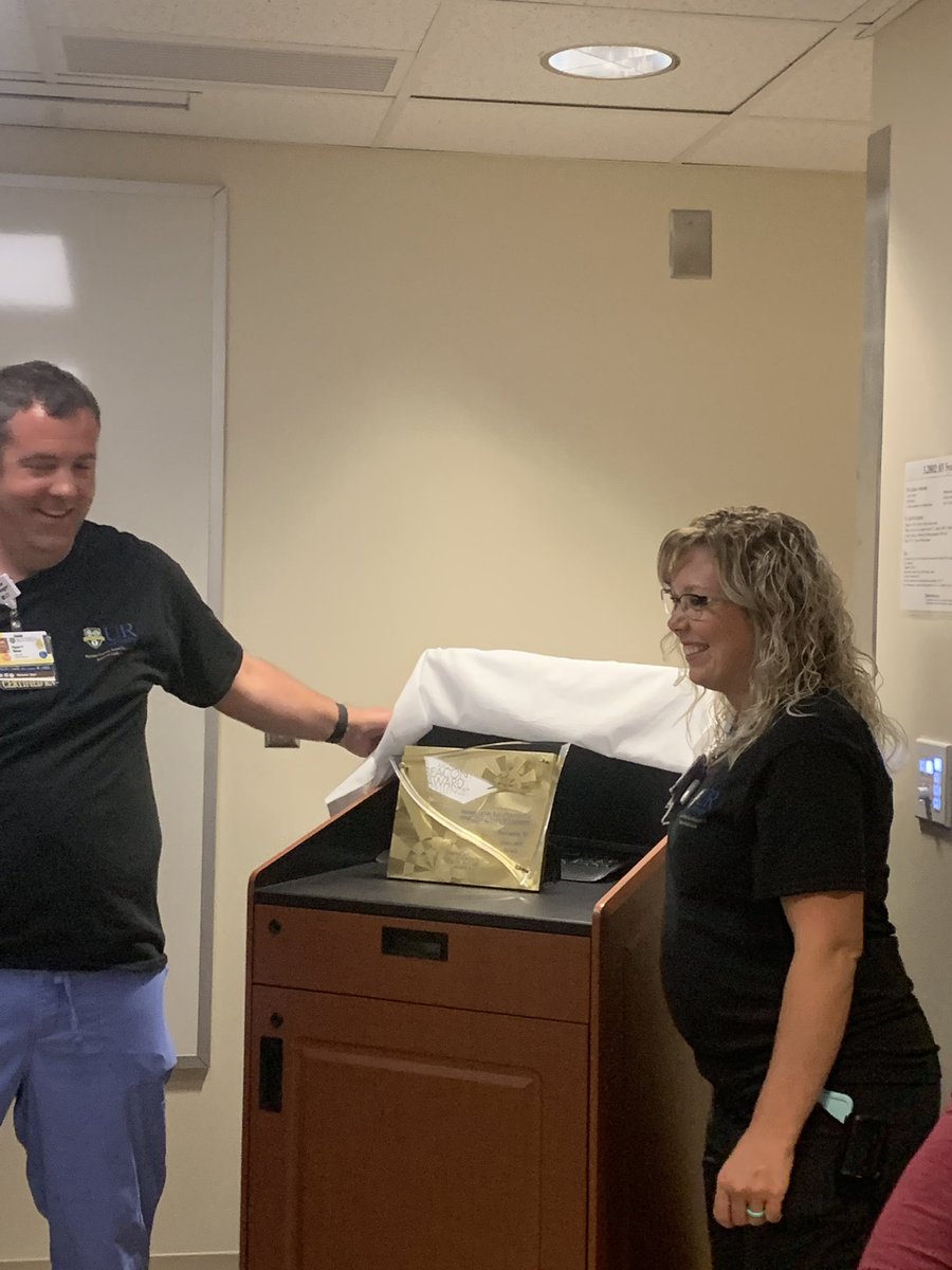 SaccoTara's tweet photo. My first nursing โhomeโ celebrated their Gold Beacon Award for Excellence today! Was honored to help write the application! @AACNme @NurseNoodles1 @MackenzieWhite Congrats @KesslerTrauma BTICU!! https://t.co/vspP6i1sWY