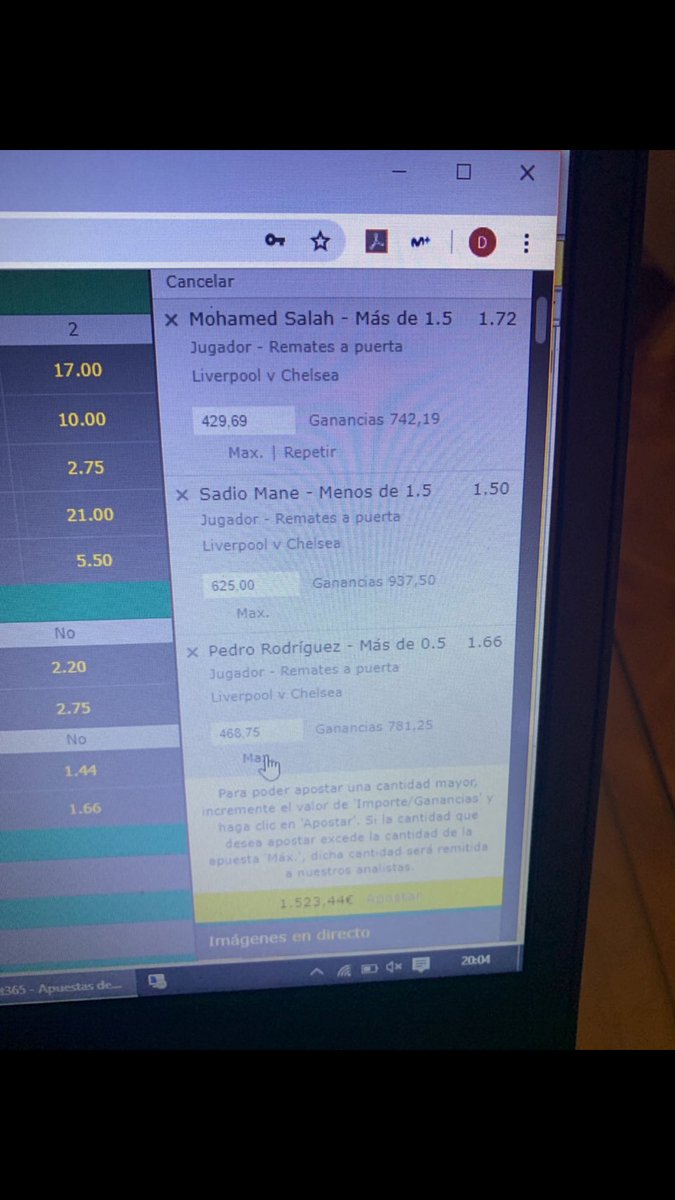 PikarilloPicks's tweet photo. Cuenta1:Mi cuenta limitada con menos de 1K de beneficios.Max que se puede apostar..
Cuenta2:Cuenta nueva.Max que se puede apostar.
Cuenta3:Cuenta con -20K.Flipad con sus max.@bet365_es no quiere ganadores, si no que a los perdedores los incita a perder más dinero aún..@Bet_Style https://t.co/2V56teSjPC
