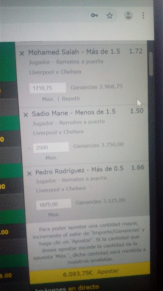 PikarilloPicks's tweet photo. Cuenta1:Mi cuenta limitada con menos de 1K de beneficios.Max que se puede apostar..
Cuenta2:Cuenta nueva.Max que se puede apostar.
Cuenta3:Cuenta con -20K.Flipad con sus max.@bet365_es no quiere ganadores, si no que a los perdedores los incita a perder más dinero aún..@Bet_Style https://t.co/2V56teSjPC