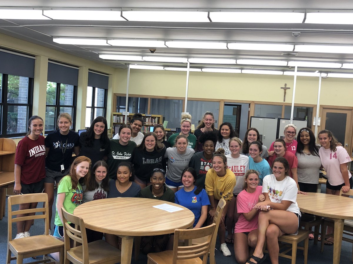 McAuleyMacs's tweet photo. Our Upperclasswomen Advisory Board had a productive morning, planning out next week’s Class Assemblies! They’re so excited for the 2019-2020 school year! #newschoolyear #macleaders #UAB https://t.co/Cq0KgcothO