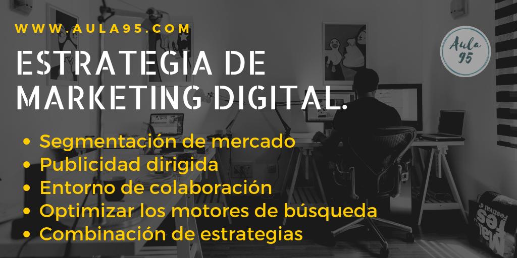 95Aula's tweet photo. Como se Compone una Estrategia de #Marketing Digital

👉 Segmentación de #Mercado 
👉 #Publicidad dirigida
👉 Entorno de colaboración
👉 Optimizar los motores de búsqueda
👉 Combinación de estrategias
Aquí: https://t.co/J2qt8ZFflb

#MarketingDigital #marketingplan #marketingtips https://t.co/c2HvidZRIL