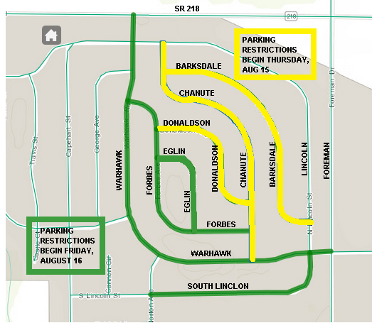 MiamiCountyInd's tweet photo. Eagle's Point Update- Parking restrictions for Eglin to begin on Friday, August 16th. Milling to begin the following day. https://t.co/uhtVnUt9VW