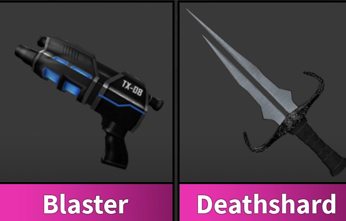 Roblox Murder Mystery 2 MM2 Night Blade Godly Knife and Guns