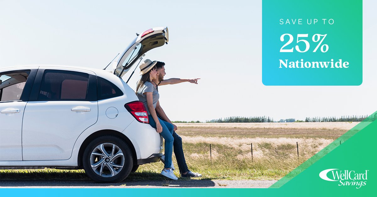 Need a rental car for your end-of-summer trip? Save up to 25% with WellCard Savings! 

#Deals #Vacation