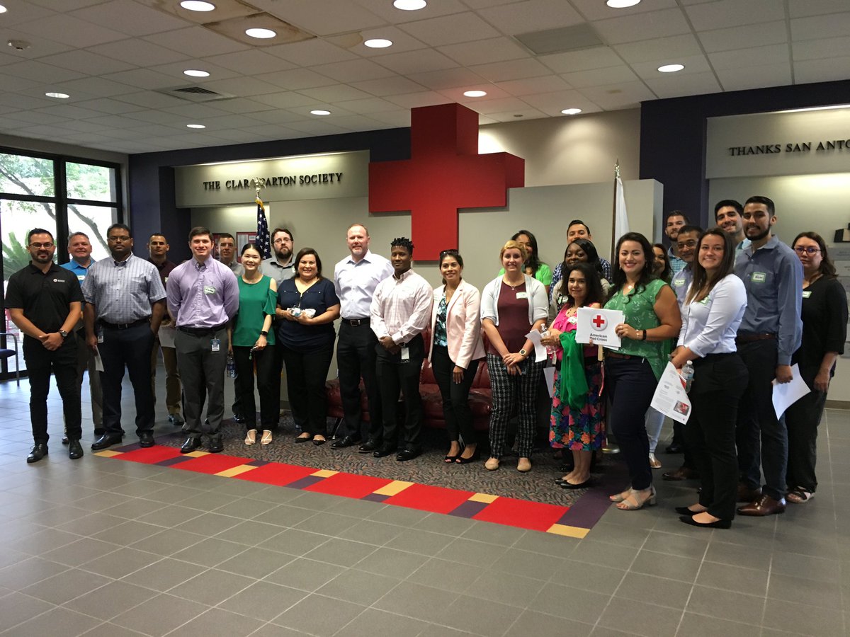 MichaelVelaTX's tweet photo. We were happy to welcome @ValeroEnergy to our @RedCrossSA offices for a tour this morning. #RedCrossSA https://t.co/iNnCGcusbD