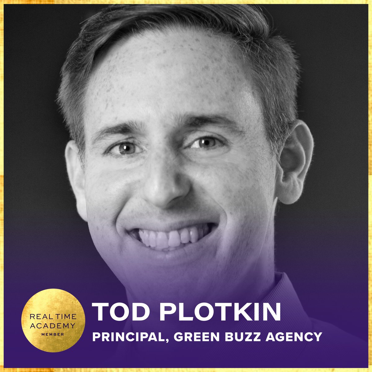 shortyawards's tweet photo. ๐ Attention attention ๐ We are excited to announce Tod Plotkin, Principal at @GreenBuzzAgency is joining the #RealTimeAcademy! https://t.co/RhhyNjGGY5