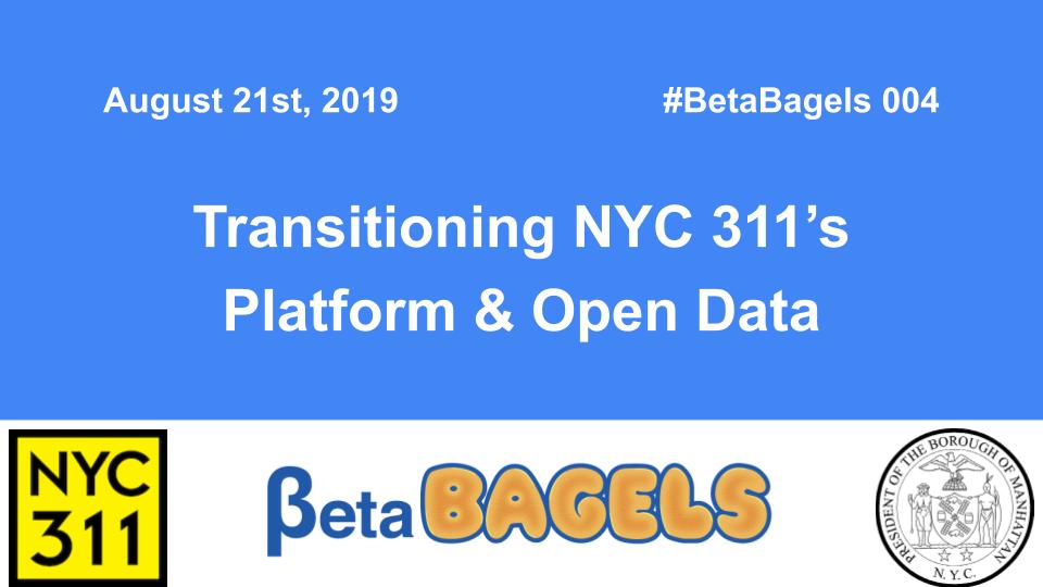 BetaNYC's tweet photo. Incase you missed our #betabagels 004 w/ Manhattan Borough President @galeabrewer &amp; @NYC311, we just uploaded the session to our @youtube channel. If you're passionate about NYC #opendata, #civictech, #servicedesign, subscribe and never miss an event!

https://t.co/UEe4twrRjm https://t.co/SmSn4Q2kQH