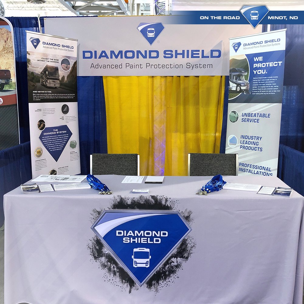 diamondshieldco's tweet photo. We're all set up at FMCA's 100th International Convention & RV Expo in Minot, North Dakota - come visit us at Booth 623 to learn more about all of our product offerings!
πππβ β
#diamondshield #rvpaintprotection #ppf #rv #ontheroad #fmca #rvexpo #minotnd #ndstatefairgrounds https://t.co/jqJSSEVsI2