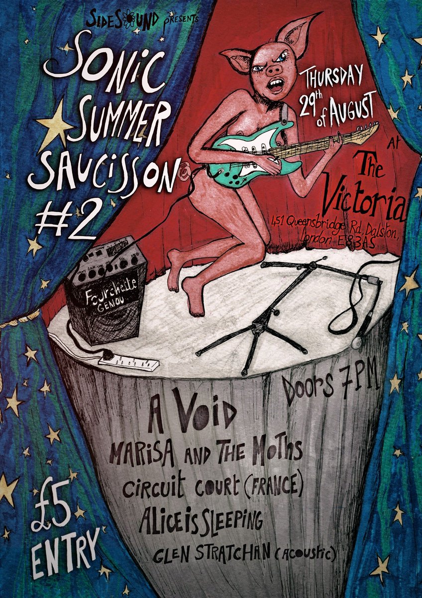 avoidinyou's tweet photo. Next gig: @VICTORIADALSTON - 29/8/19 + #MarisaAndTheMoths, #CircuitCourt, #Aliceissleeping &amp; @GlenWithAG - £5 otd #London #LondonGigs #Dalston #AlternativeRock #prog #progressive #grunge #GarageRock #underground #independent #unsigned #RockMusic #NewMusic
https://t.co/uROpCBVPhu https://t.co/wVxUfudAEO