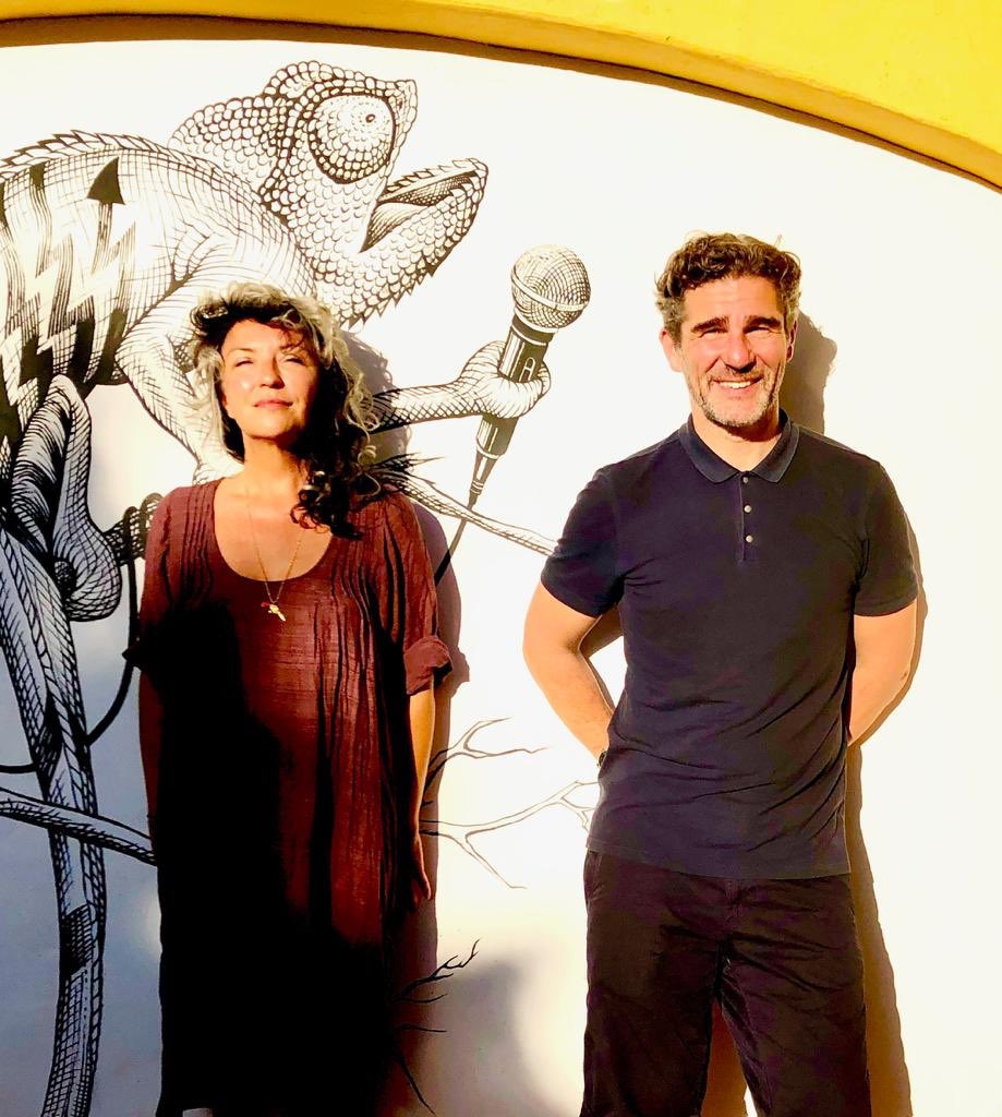 MattTrollope's tweet photo. Lovely chatting to Pikes owner/creative director Dawn Hindle for the new #Pikespodcast (coming soon) ...Harvey and Artwork up next... https://t.co/mqhp31TK3F