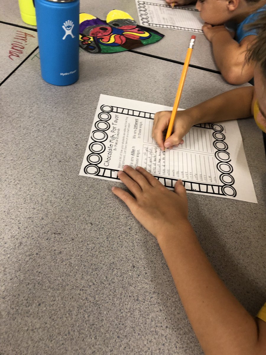 SCEPratt's tweet image. Today we read “Chocolate Milk, Por Favor”, and discussed how we are alike and different! #scesoars #collaborativediscussion