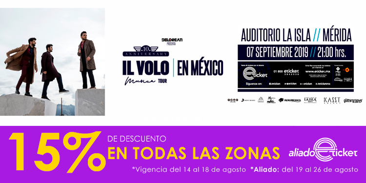 eticket's tweet photo. 💥¡Llego la #QuincenadeDescuento!💥

Aprovecha todas las promociones que tenemos para ti en los siguientes espectáculos.
@MeCaigoDeRisa, @ilvolo, @BrickLiveMx y #BalletNacionaldeHungríaSzeged 

Dale clic aqui 👉  https://t.co/LcnOi0e4lk para conocer más https://t.co/e44p1krwjB