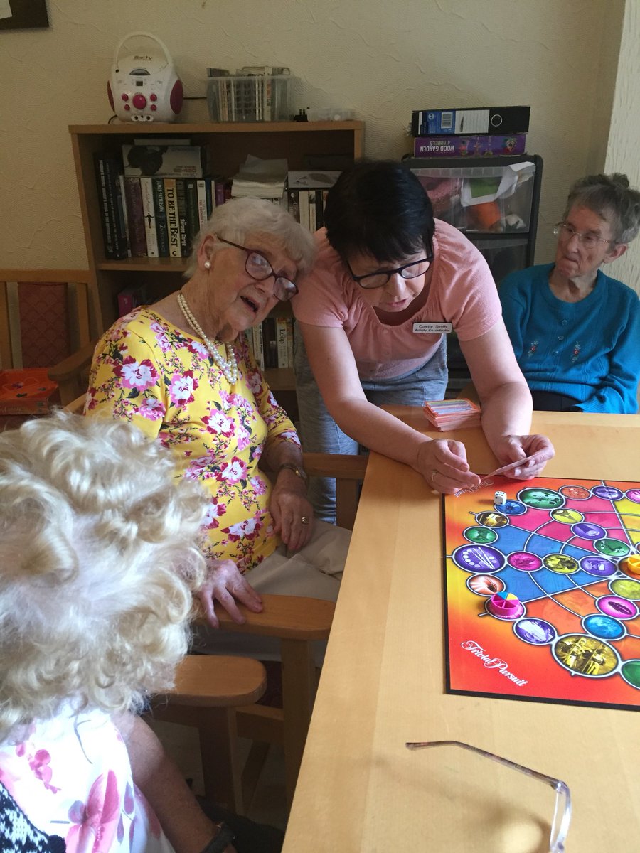windsor_care's tweet photo. Got our brains into gear today with a game of trivial pursuit 👏🏻#Activities # https://t.co/xkIZ6s4vjE