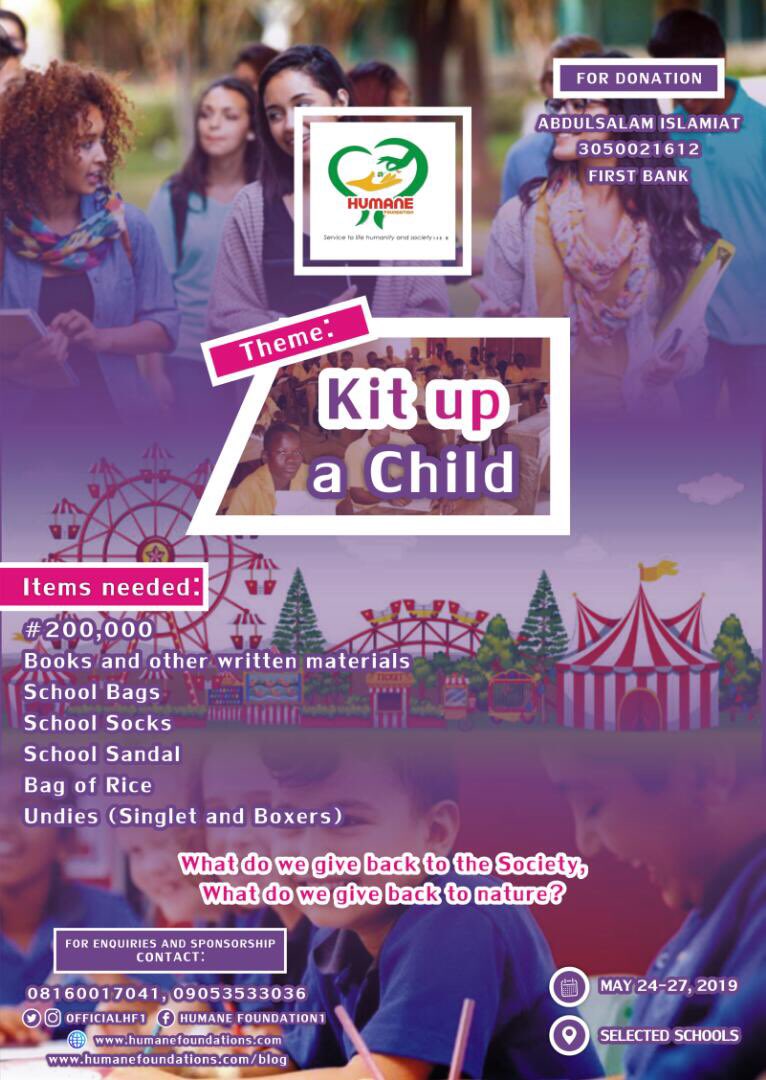 humane_official's tweet photo. We aim to #KitUpAChild
We aim to provide service to life, humanity and the society
We are humane!
Join our course!
#KitUpAChild https://t.co/CFH7tdEsww