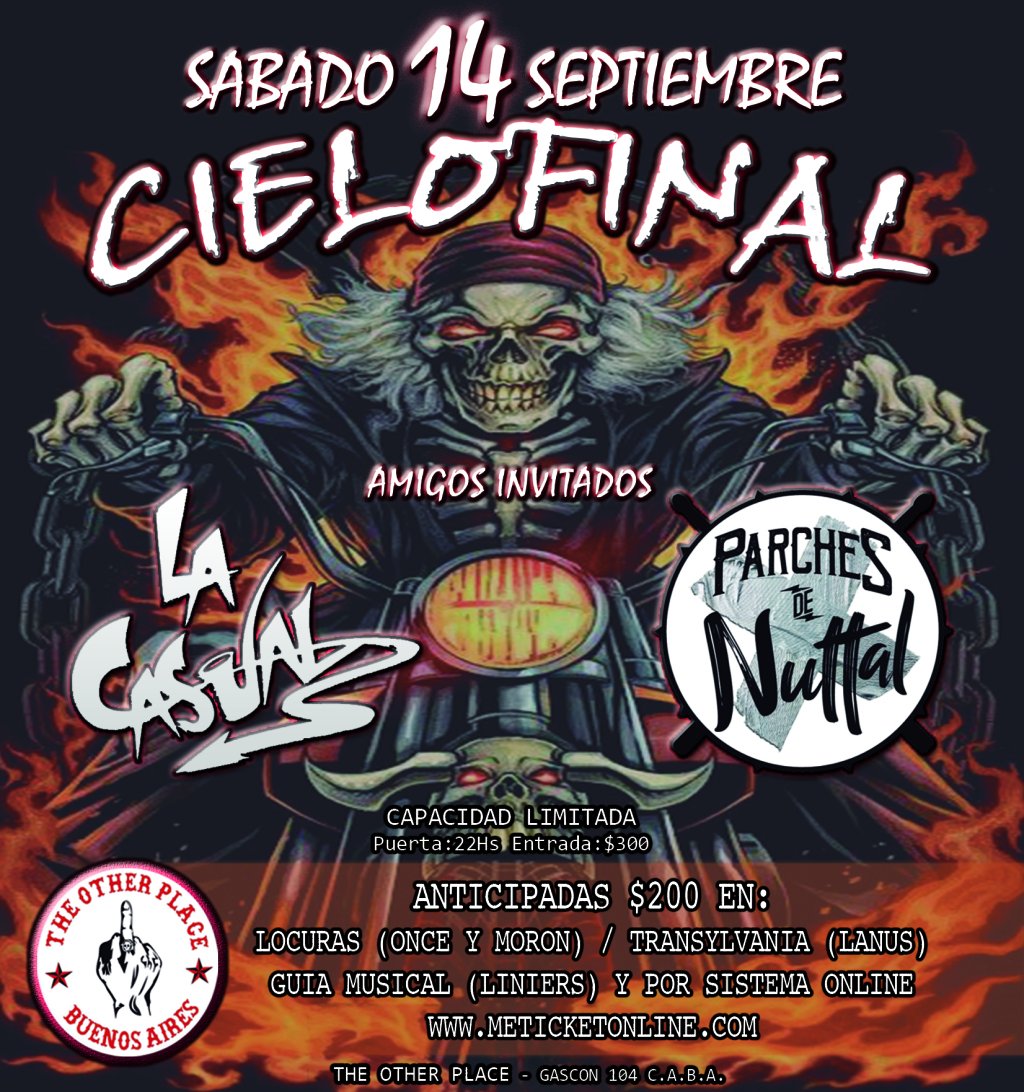 florenarce's tweet photo. #Música: La banda #Cielofinal se presenta en Capital Federal https://t.co/lWKGeLsVW5 https://t.co/1S1vWPS7Lp