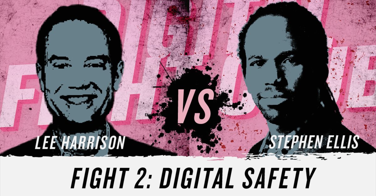 Come watch me duke it out with Stephen Ellis (<a href="/Spaulellis/">Stephen Ellis</a>), CTO of <a href="/PlymouthAI/">Plymouth.AI</a>  at <a href="/DigitalFightClb/">Digital Fight Club</a> on the topic of Digital Safety [Aug 28 in #Dallas] → bit.ly/2KQeD6m #DataSecurity