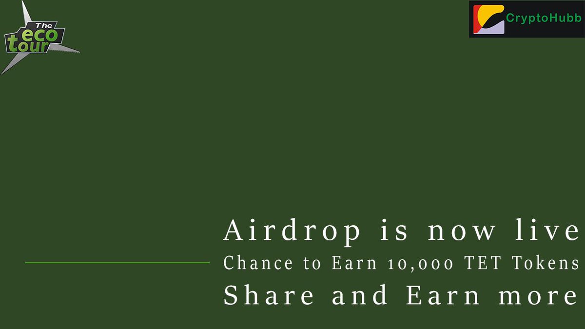 TheEcoTourTET1's tweet photo. Hello friends !!

Here is the most awaited Airdrop of this season✌️

Join Now, only the first 5000 participants will be able to grab this opportunity 😇

Fill the below form to get 10000 $TET Tokens 👇

https://t.co/4z5qM4lRwS

#Airdrop #Bounty #Eth #Crypto #rewards #TET #BTC https://t.co/VcePsshCpQ