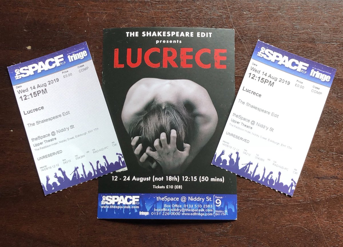 LeaNivenSmithUK's tweet photo. There are very little words to explain how incredible this performance was! 

Thank you @shakespearedit for making my day with this performance! I was completely emersed by each and every one of you and your talent should be celebrated! 

⭐️⭐️⭐️⭐️⭐️

#MakeYourFringe #EdFringe https://t.co/MlZYkwkLQc