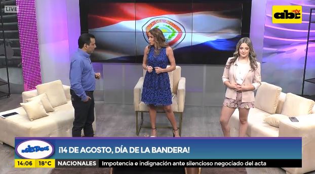 ABCTVpy's tweet photo. ¡AL AIRE #Ensiestados!
🇵🇾¡Día de la #BanderaPy!
🔸@dallysferreira
🔸@gabisosatorras1
🔸@Benru79
😎 Hasta las 16:00.
📲 Seguinos desde https://t.co/ZvwJlbwdHn #ABCTVPy https://t.co/CwU3qZLAlT