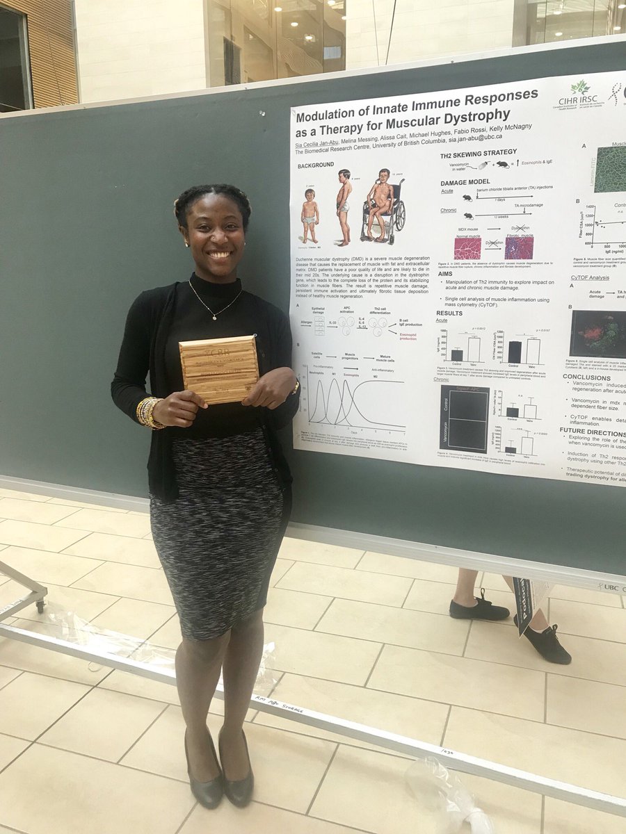 SiaAbu's tweet photo. I won my first scientific presentation!!
Thank you so much to my village the KMM lab at the UBC biomedical research center for all your support! Especially @Melinamessing, @McnagnyV and @CBR_UBC Looking forward to more experiences in this amazing community. https://t.co/xgl4WkOIEj