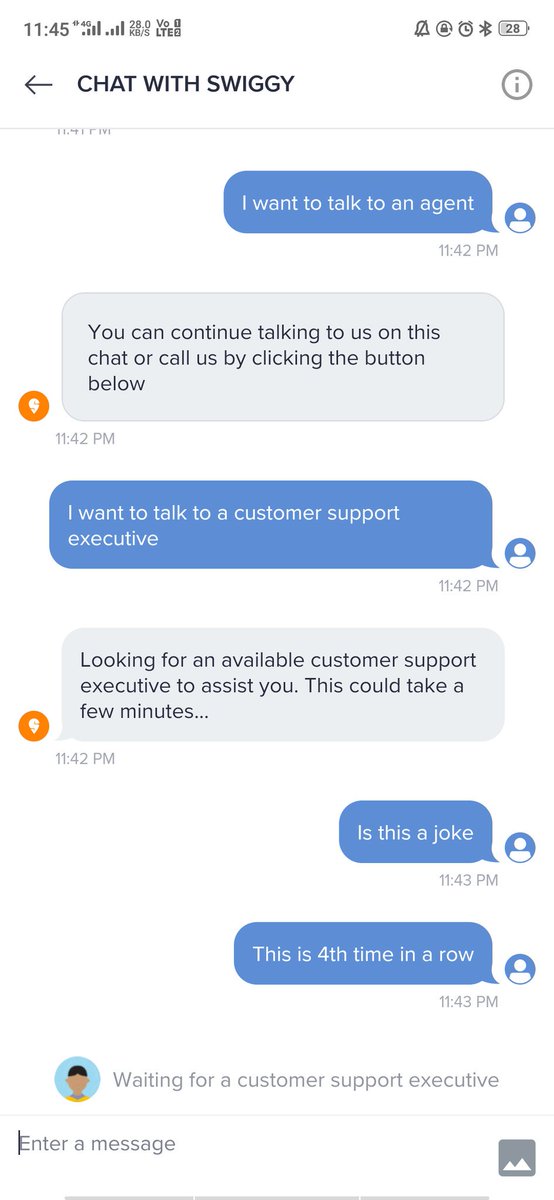 dishani__'s tweet photo. 4th time in a row, ordering food, receiving wrong, oily and cold order. And you guys not even responding. Is this a joke https://t.co/3VCvKm5KNa