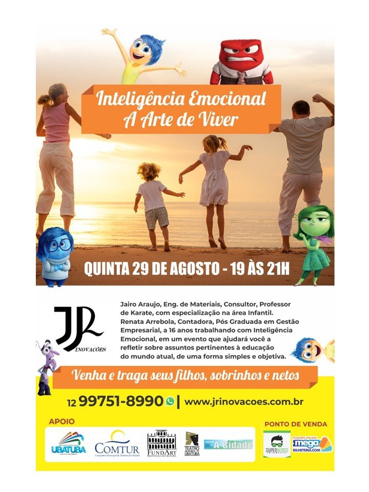 JairoDAraujo2's tweet photo. Uma Palestra Interativa, onde abordaremos a educação do mundo atual, nossos sentimentos e dinâmicas no palco entre os espectadores. Venha se divertir, no Teatro de Ubatuba, no dia 29 de Agosto das 19:00 as 21:00.
Informações (12) 99751-8990 https://t.co/hhEf99MbzH