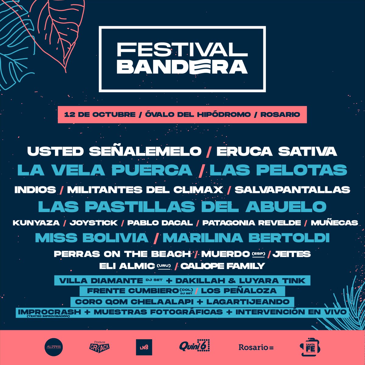 🛑 IMPORTANTE! 🛑
La entrada para el FESTIVAL BANDERA sale sólo $950.-

Hay páginas de reventa que las ofrecen a más de $3.000 estafando a la gente.