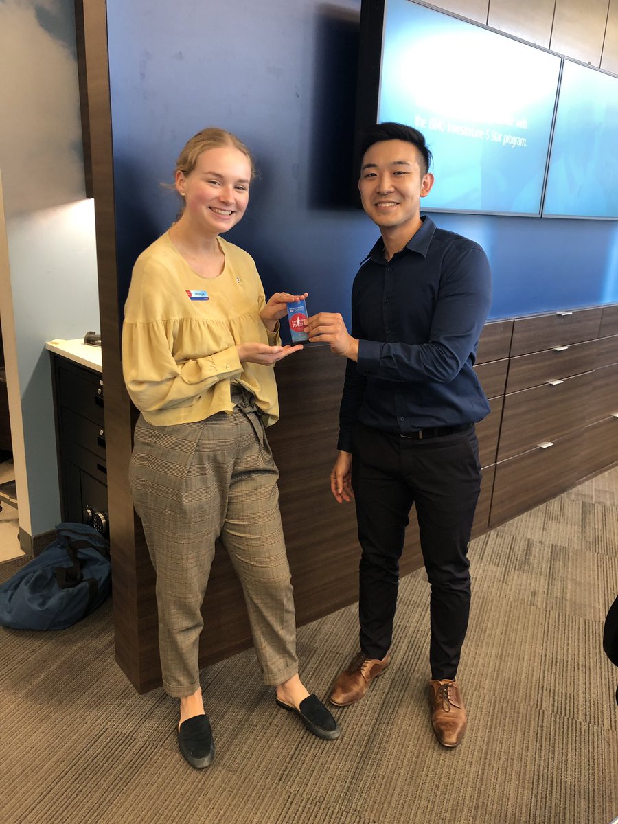 Congratulations to our intern PBA Georgia for being this week's B@B award winner, who was nominated by last week's winner Leslie. Thank you Georgia for taking ownership of branch tasks and always warmly welcoming our customers. <a href="/Terrygtan/">Terry Tan</a> <a href="/aaronhuang__/">Aaron Huang</a> <a href="/EHarnagea/">Eniko Harnagea</a>