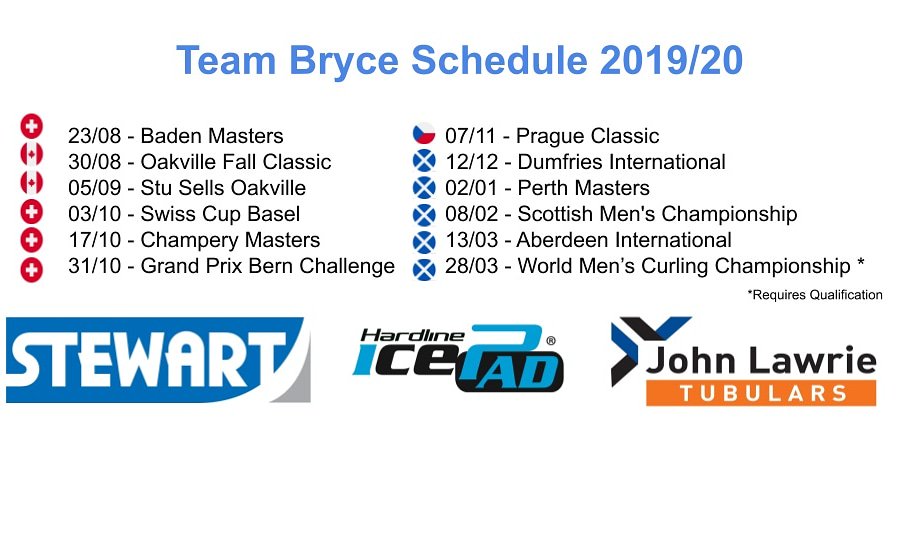 Team_Bryce's tweet photo. Here's our 2018/19 schedule! Excited to get started in Baden. #StewartTrailers @JohnLawrieGroup @HardlineCurling https://t.co/wwZWfHRT0L