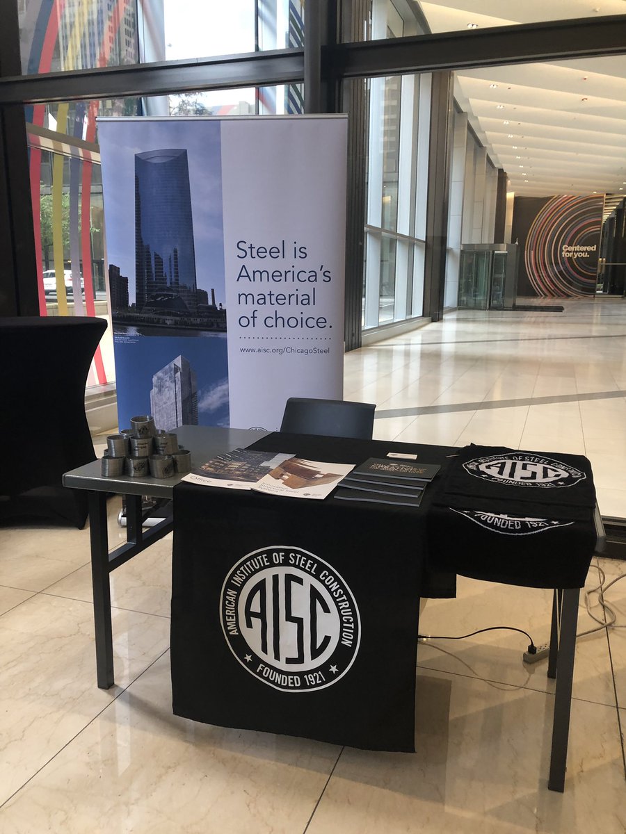 SteelChicago's tweet photo. Come visit @aisc at the @builtworlds cities conference today!  #structuralsteel https://t.co/gqASYMMj9c