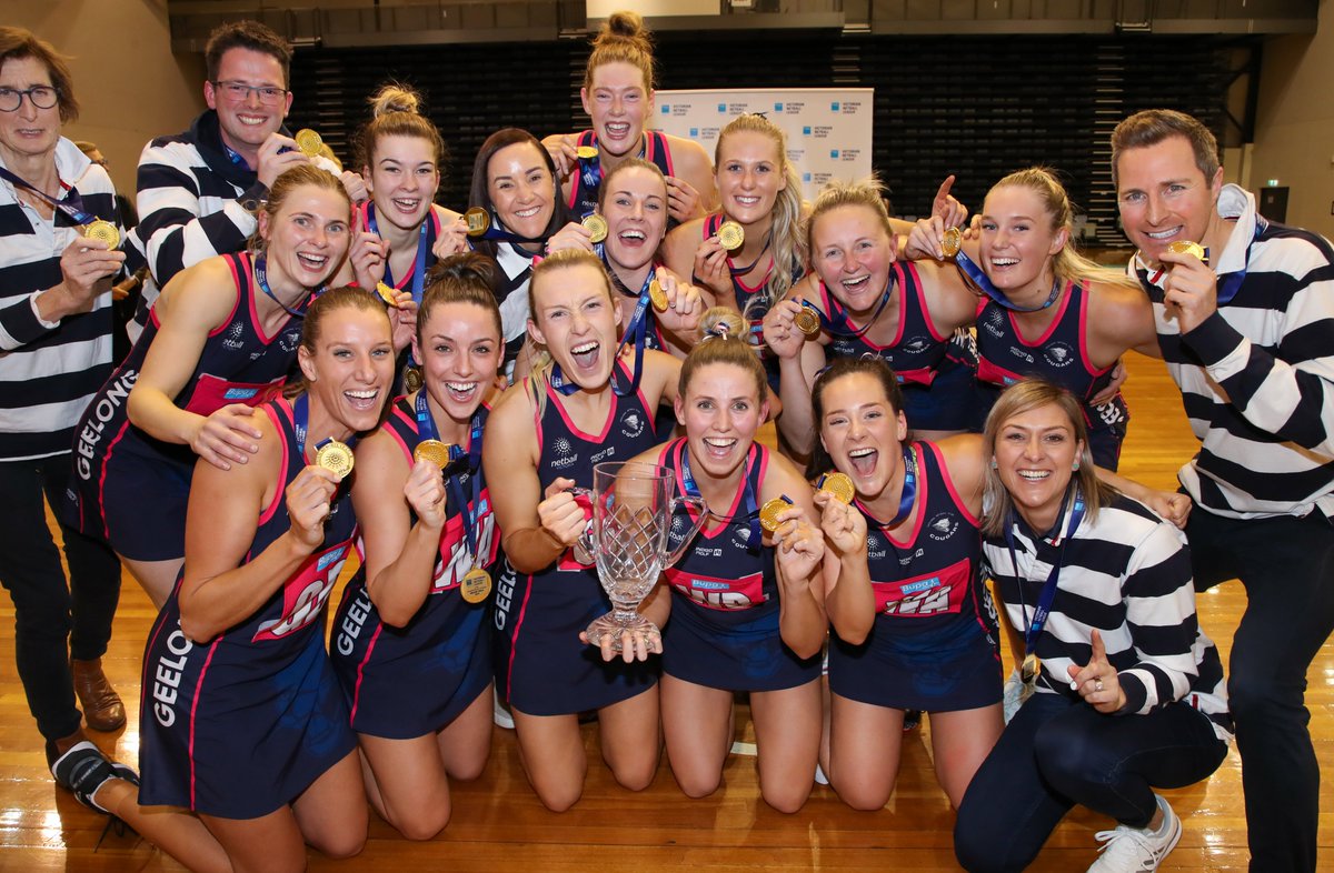 netballvic's tweet photo. Congratulations to the winners of the 
@BupaAustralia VNL grand finals last night! 🏆⁣
⁣
19/U @citywestfalcons 53 def. Peninsula Waves 41⁣
DIV 1: North East Blaze 50 def. Boroondara Express 44⁣
Champ: @GeelongNetball 69 def. @VnlCasey 55⁣
⁣
Results: https://t.co/McEh4YEyV7 https://t.co/3y40LKO5zi