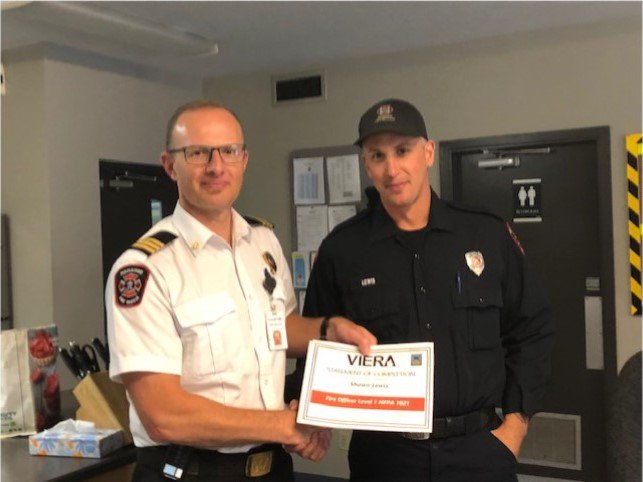 NanaimoFire's tweet photo. Congratulations to FF Lewis who received his @VIERAFire #fireofficer1 certificate.
What an accomplishment!
@NanaimoFire @IAFF905 @cityofnanaimo https://t.co/XbKuPNwgSH