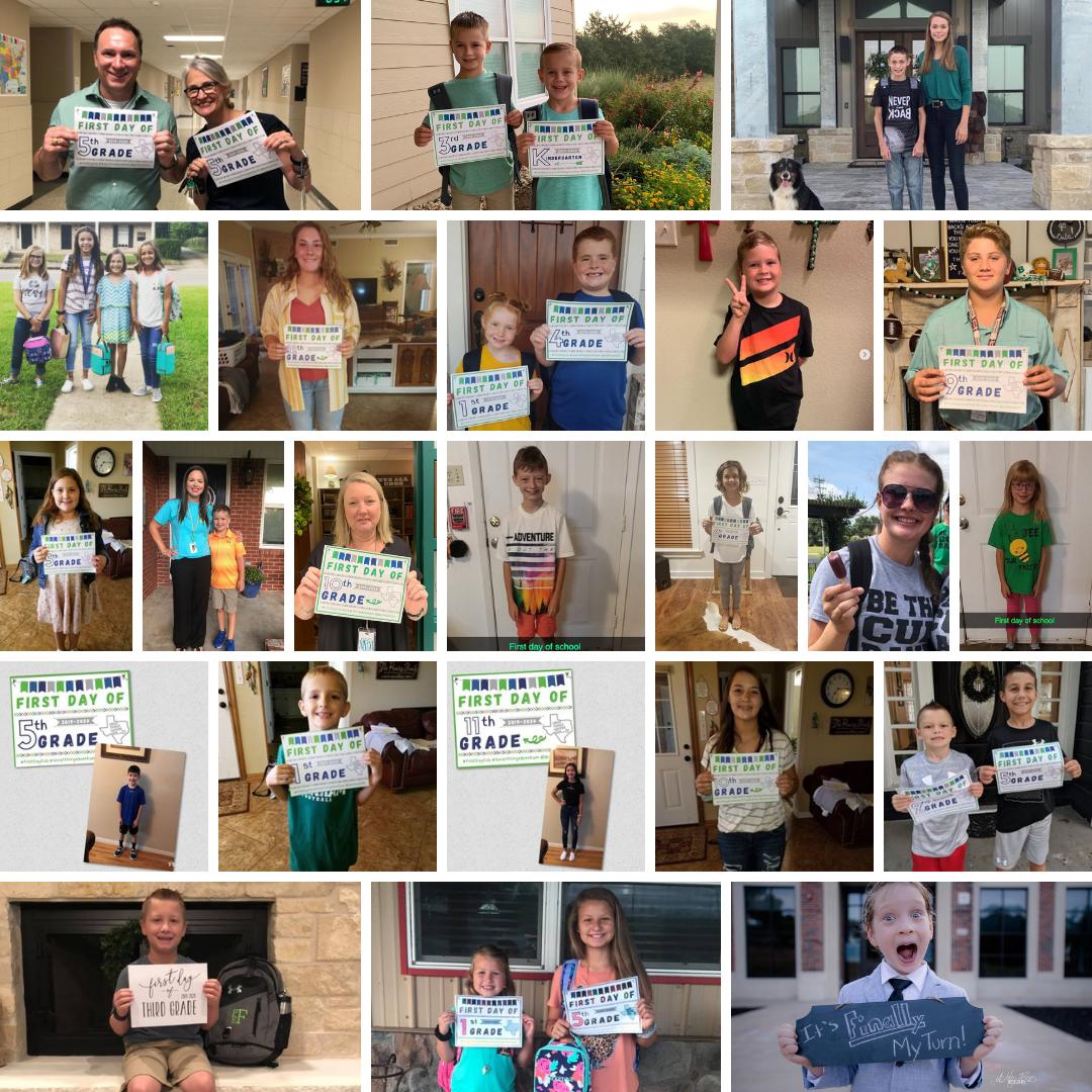 BrenhamISD's tweet photo. We loved your #FirstDayCub pictures! Thank you parents, students, and staff members for a wonderful start to the 2019-2020 school year. What was the best part of your day? Rest well tonight and we'll see you for more fun with learning tomorrow! #GreatThingsBrenham #IChooseBrenham https://t.co/lXFiZfW9SO