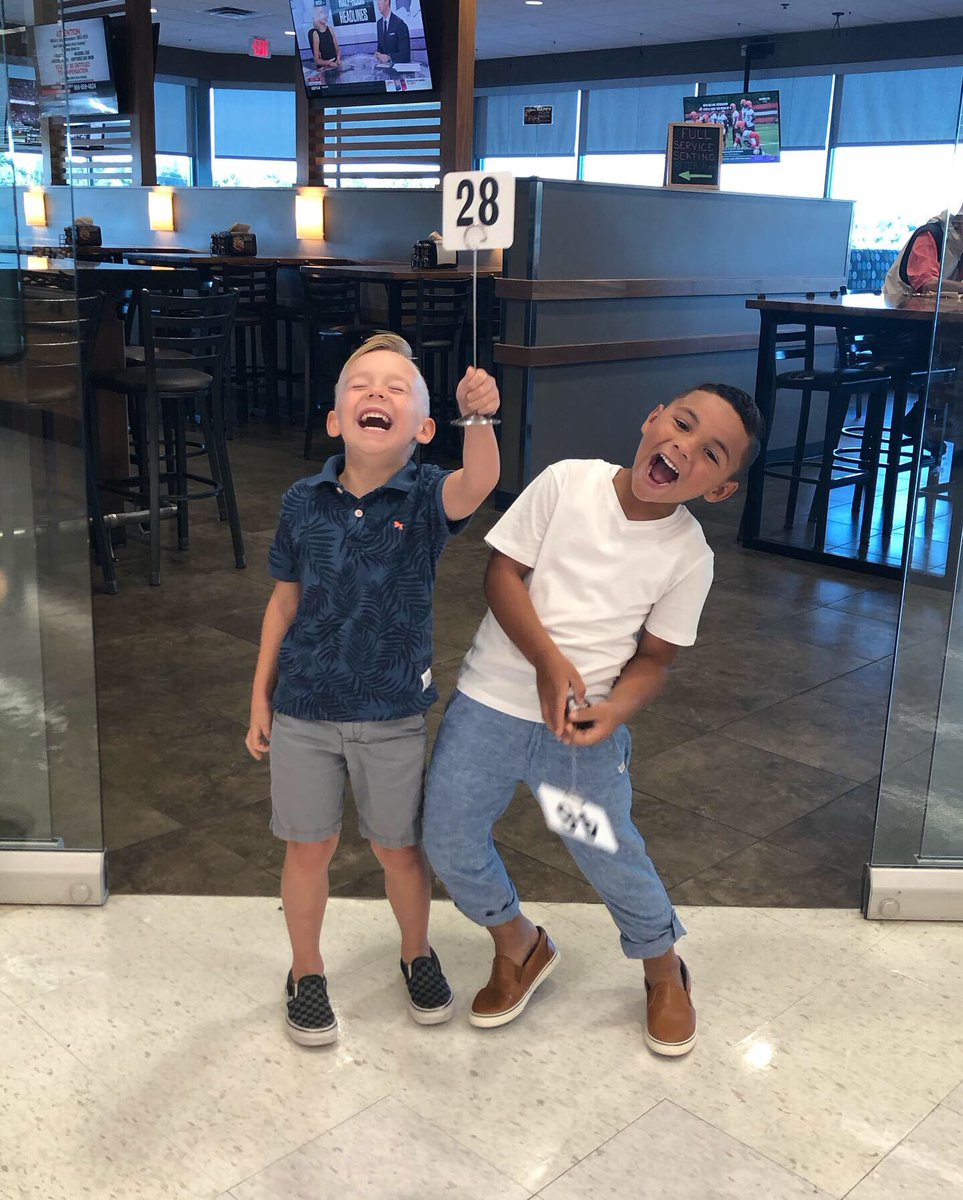VCarritt's tweet photo. He’s a Kindergartener! 💜 We started with a little breakfast with his best buddy before they set off to @OPS_Saddlebrook  and @PrairieWindElem #OPSback2school #OPSProud @SchmidtAbigail https://t.co/rUeTzbhiMW