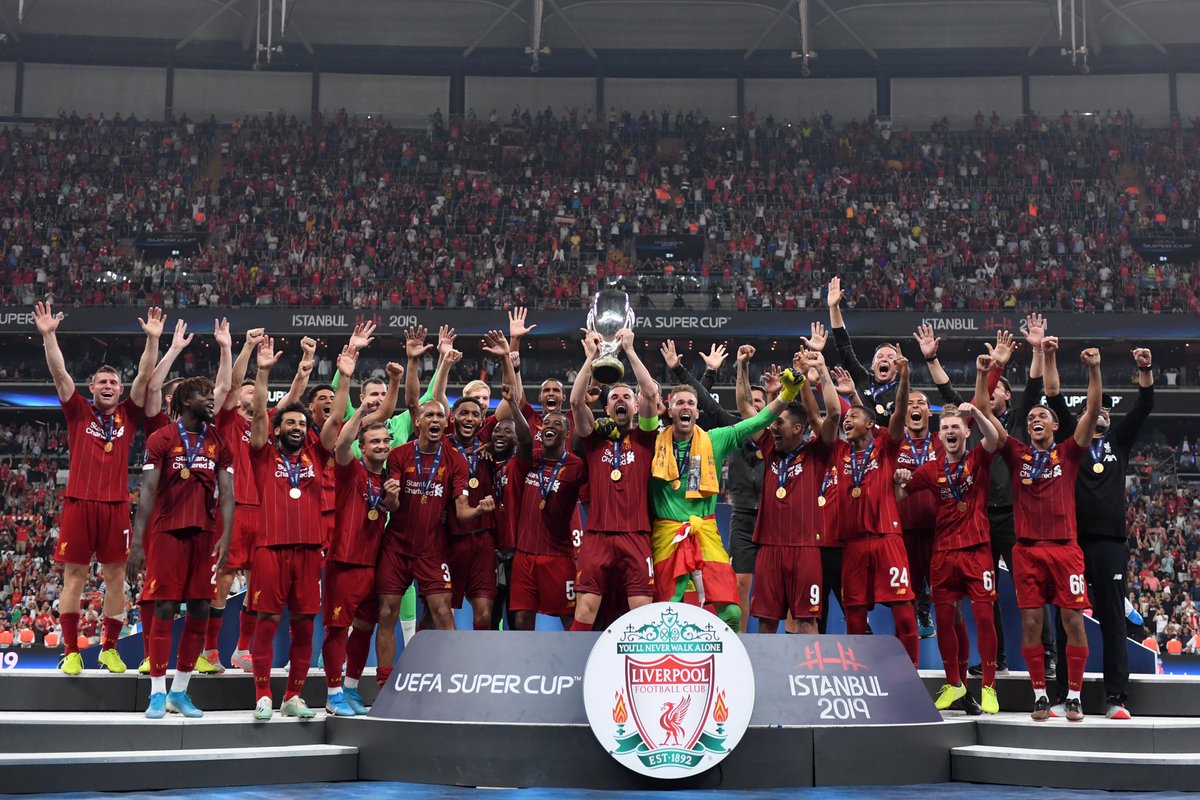 JamesMilner's tweet photo. Liverpool in Instanbul = trophies won the hard way 🤯💪🏻🇹🇷
#supercupchamps
#greatsupportasalways https://t.co/gyQ3QSaZQR