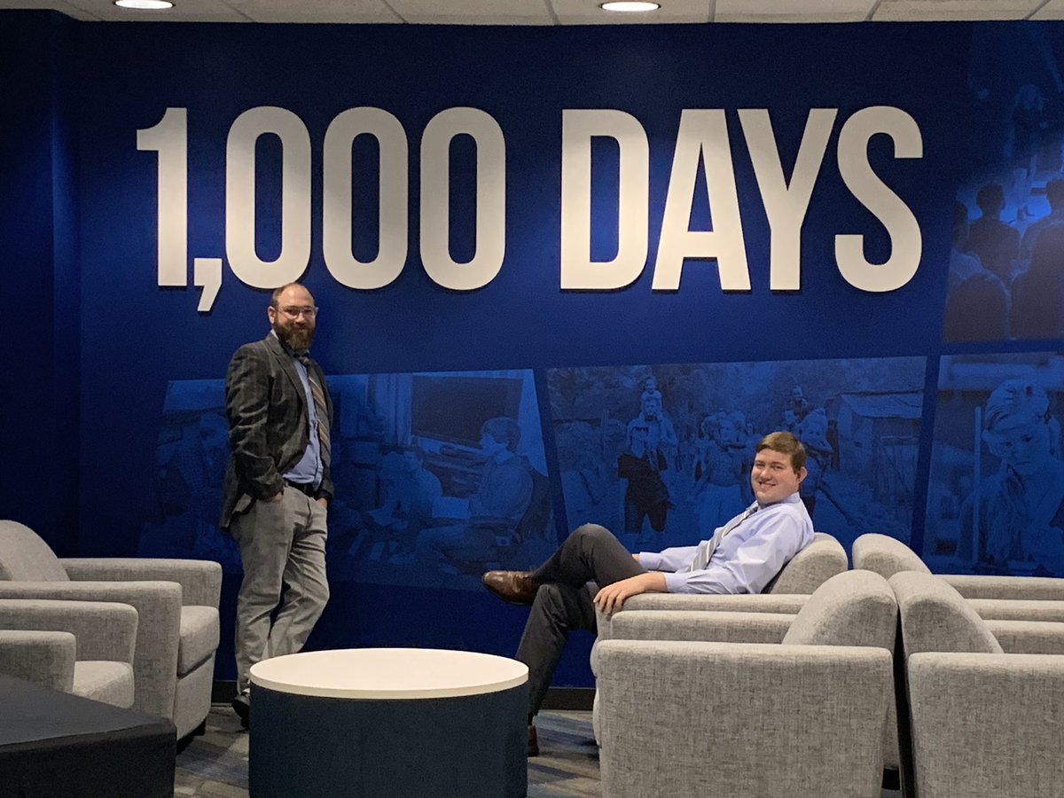 CedarvilleComm's tweet photo. Two of our new faculty members are ready to be a part of our students’ 1000 days #CUCommunicate #1000days https://t.co/CzV76t8up0